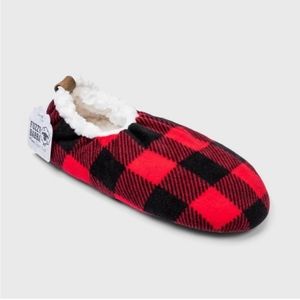 Fuzzy Babba Men's Plaid Slipper Socks NWT - L/XL 10-12